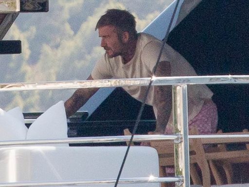 David and Victoria Beckham live it up on £16M yacht in Aeolian Islands