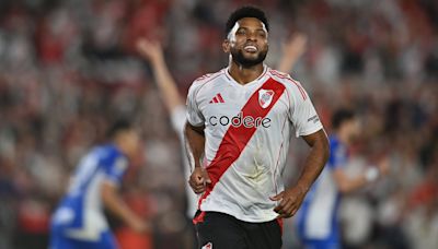 Borja, gol y asistencia en la fiesta de River en el Monumental