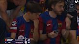 Las caras de sorpresa en el Palau blaugrana cuando el Real Madrid logra remontar al Bayern