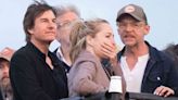 Tom Cruise Attends Coldplay’s Glastonbury Festival Set with Gillian Anderson and Simon Pegg
