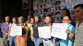 Protestan periodistas por agresión en contra de la reportera Perla Aguilar