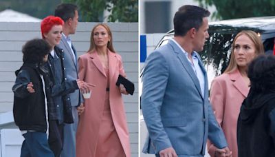 Ben Affleck & Jennifer Lopez Hold Hands in Public Again, But Look Tense