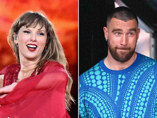 Travis Kelce Heads Backstage as Taylor Swift Sings 'Karma Is the Guy on the Chiefs' During Amsterdam Show
