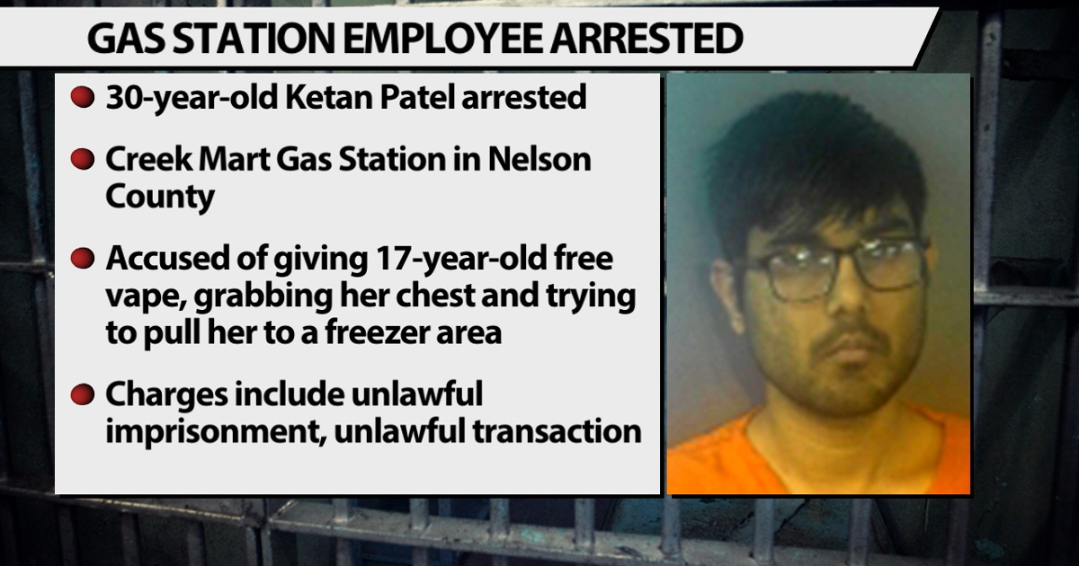 Kentucky gas station employee accused of sexually assaulting teenager