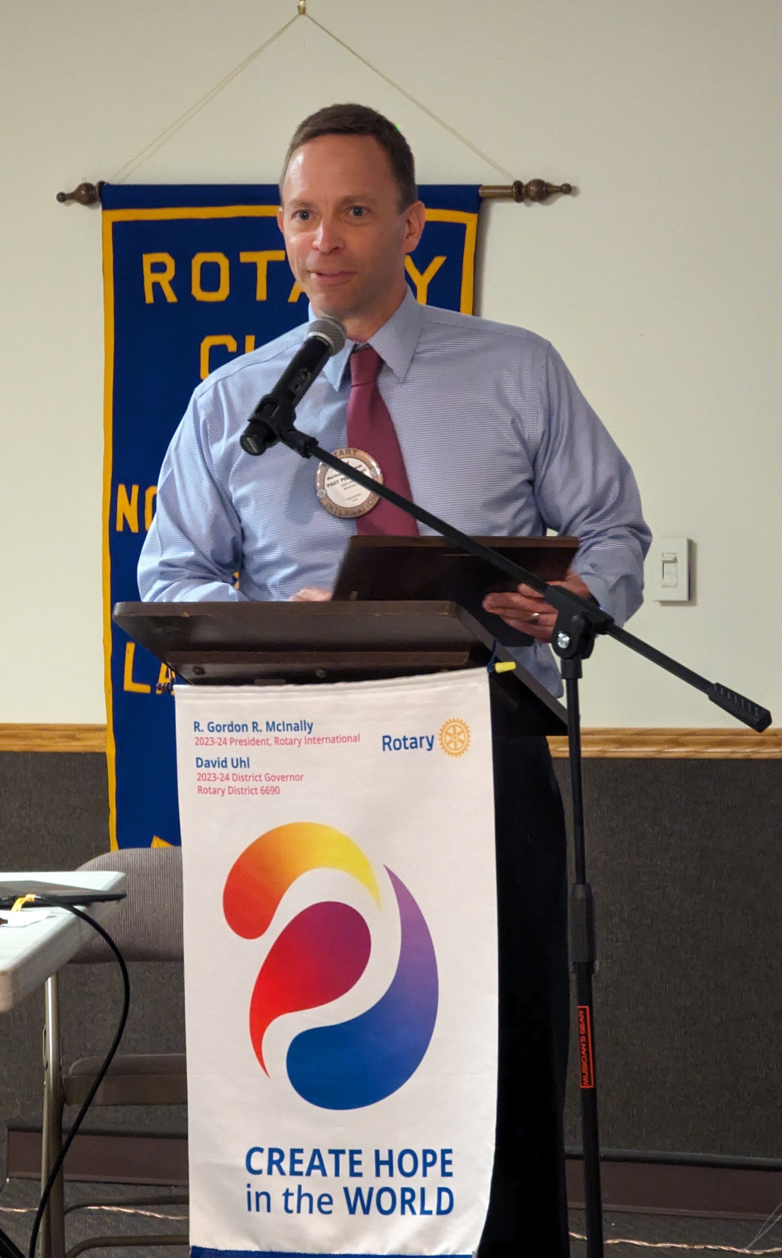 Matt Wideman named 2024 Rotarian of the Year