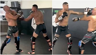 Sean Strickland's brilliant reaction to getting punched by Alex Pereira in new sparring footage