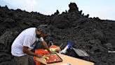 This Chef Serves Pizza Cooked With Actual Lava on Top of an Active Volcano in Guatemala