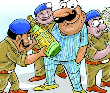 In dry Gujarat, alcohol flows when cops escort prisoners | India News - Times of India