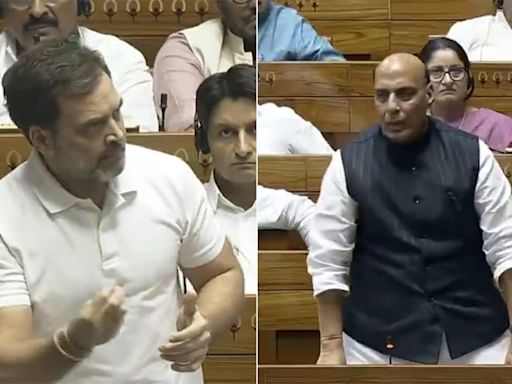 Rahul Gandhi, Rajnath Singh Face-Off In Parliament Over Agniveer