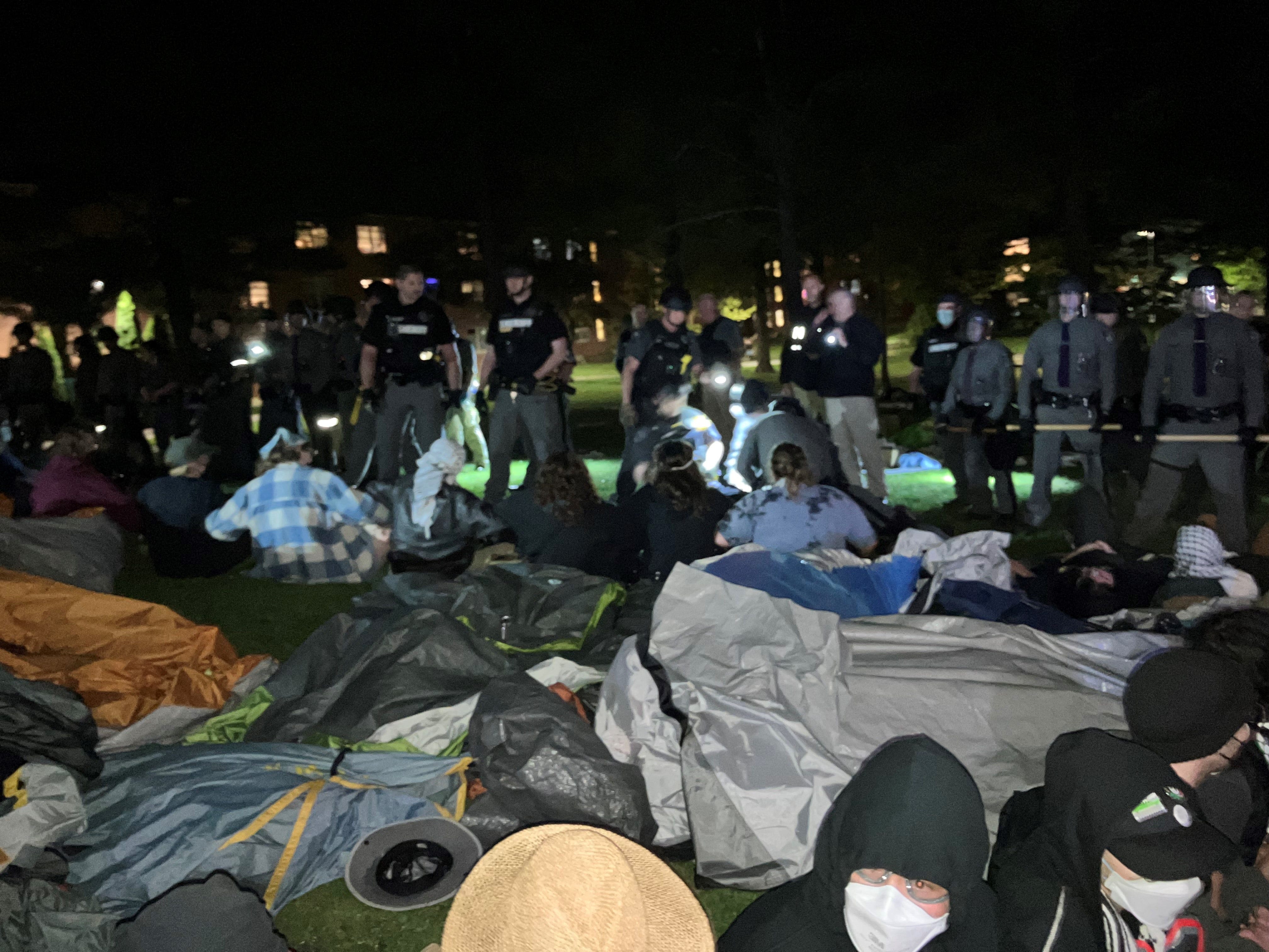 Over 100 people arrested at SUNY New Paltz encampment