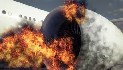 Defective Boeing flight catches fire, hospitalizing 10 victims on board (video)
