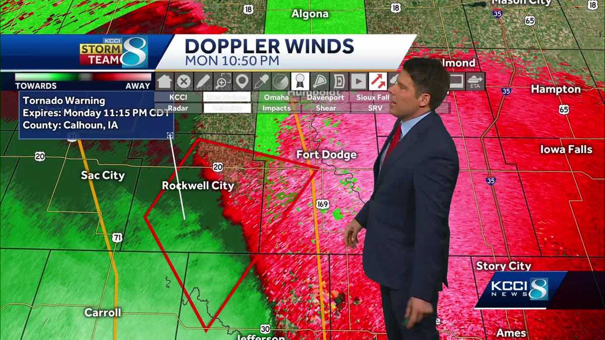 Iowa weather: Thunderstorms continue to push east across Iowa