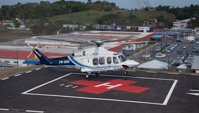 Heliponto foi inaugurado em hospital público do Rio de Janeiro