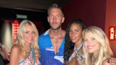 Tess Daly parties in Ibiza with Calvin Harris