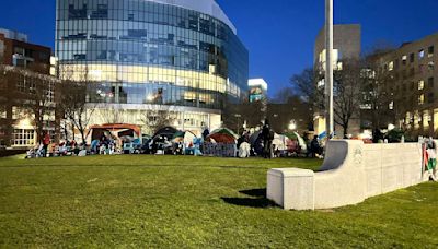 Encampment of protestors on Northeastern campus violates student code of conduct, school says