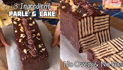 Craving A Quick Dessert? You've Got To Try This 3-Ingredient Parle-G Cake