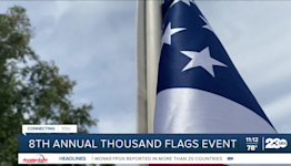 8th Annual Thousand Flags event in Bakersfield