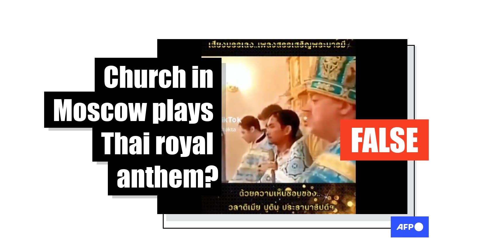 Video shows church choir singing for late Thai king, not 'Putin tribute'