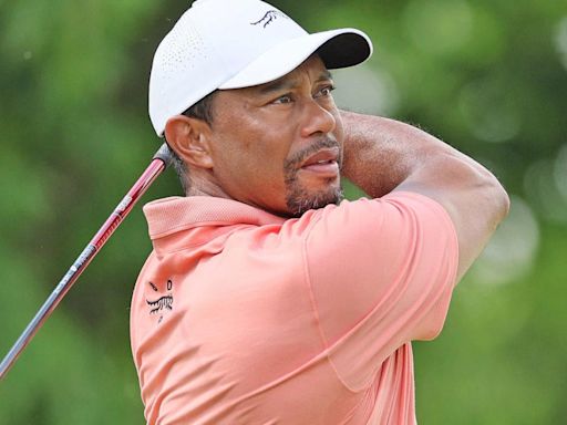 Tiger Woods scores 72 to open 2024 PGA Championship, sitting 10 strokes back on early leaderboard