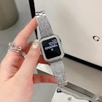 Apple Watch 錶帶系列 6 Se 5 4 3 2 1 金屬錶帶的豪華 Bling 鑽石女士手鍊 40mm 44