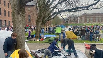 Wesleyan University students occupy Middletown campus, showing 'grief for Gaza'