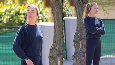 Amber Heard rocks make-up free look as she's seen jogging in unrecognisable appearance