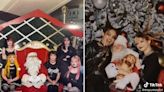 TikTokers are getting dressed up in their best goth and emo outfits to pose with Santa as part of a revived Christmas trend