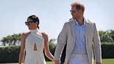 Prince Harry & Meghan Markle Show PDA During Polo Match Outing