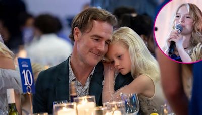 James Van Der Beek Cheers On Daughter Olivia, 13, During Her Performance at Art of Kindness Gala