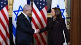 Kamala Harris says ‘I will not be silent’ on suffering in Gaza after Netanyahu talks