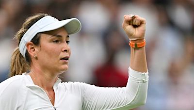 Vekic overcomes 'tough moment' to reach first Slam semi at Wimbledon