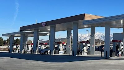 Maverik fuel center under construction along Interstate 15 in Victorville