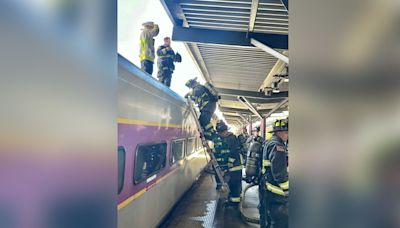 Firefighters knock down fire in Commuter Rail engine at North Station - Boston News, Weather, Sports | WHDH 7News