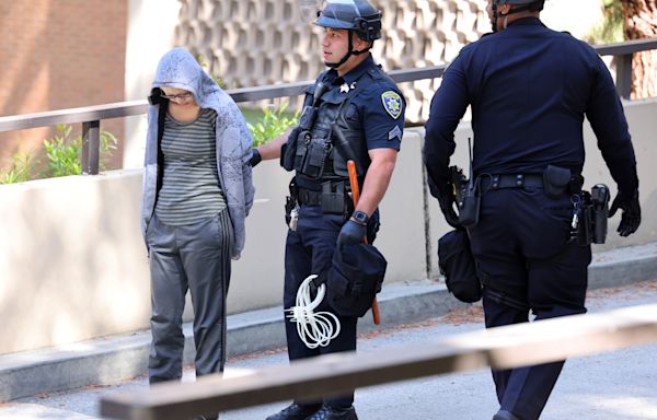 Dozens detained at UCLA parking garage following protests and violence over Gaza war