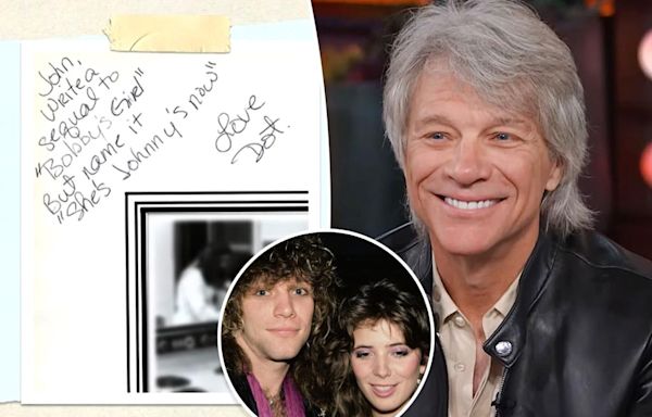 Jon Bon Jovi reveals wife Dorothea Hurley’s high school yearbook love note after scandalous marriage remarks