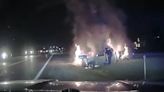 Michigan Police Officer Rescues Woman From Burning Truck