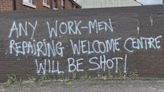 Threatening graffiti appears near homeless charity