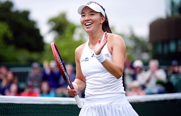 Lily Miyazaki races past Tamara Korpatsch to earn first Wimbledon win