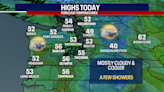 Seattle weather: Cooler with light showers Monday and Tuesday