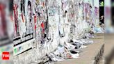 City Corporation Launches Drive to Remove Wall Posters from Public Places | Coimbatore News - Times of India