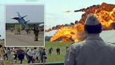 The moment a fighter jet turned into fire inferno at world's deadliest air show