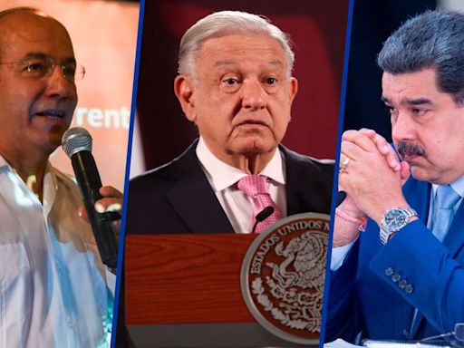 ‘Qué vergüenza’: Felipe Calderón asegura que AMLO es cómplice de Maduro tras resultados de elecciones