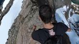 El vertiginoso entreno de Kilian Jornet por una cresta de montaña