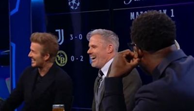 Beckham has studio in stitches as he makes Neville dig when announcing new show