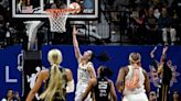 Caitlin Clark struggles in turnover-filled first half of WNBA debut