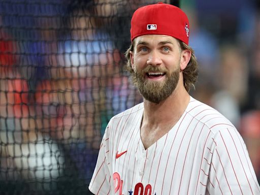 Bryce Harper Rocks Incredible Cowboy Hat and Alligator Boots on ASG Red Carpet