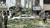 FOTOS: Cae rama de árbol de 10 metros y 'aplasta' auto en la Condesa