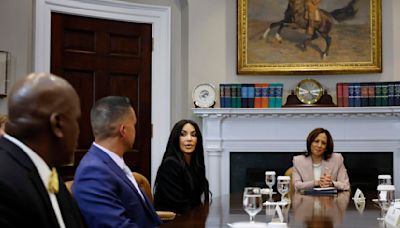 Kim Kardashian meets with VP Harris, pardoned prisoners at White House