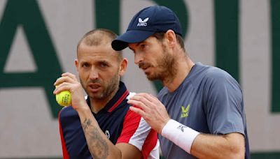 Andy Murray and Dan Evans lose in the first round of doubles at the French Open