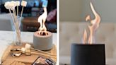 This tiny tabletop concrete fire pit is going viral for being the perfect indoor s’mores accessory